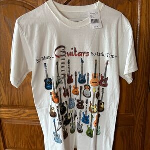 Guitars T-Shirt NWT Small